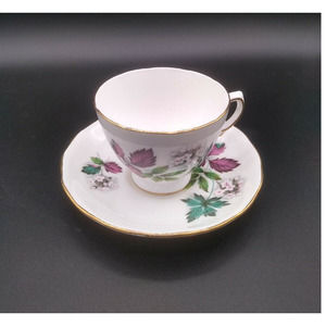 Royal Vale Bone China Teacup and Saucer D564 A469 Patt N 7974 made in England